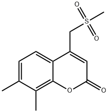 4-Methanesulfonylmethyl-7,8-dimethyl-chromen-2-one Struktur