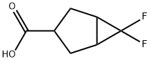 6,6-difluorobicyclo[3.1.0]hexane-3-carboxylic acid Struktur