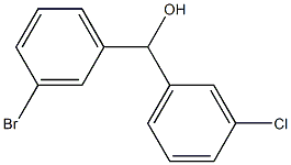 (3-bromophenyl)-(3-chlorophenyl)methanol Struktur