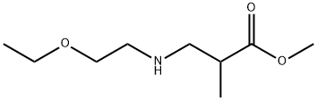 methyl 3-[(2-ethoxyethyl)amino]-2-methylpropanoate Struktur