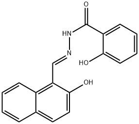 2-hydroxy-N'-[(E)-(2-hydroxynaphthalen-1-yl)methylidene]benzohydrazide Struktur