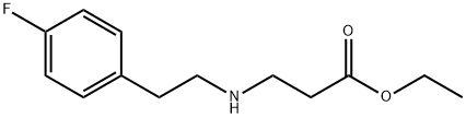 ethyl 3-{[2-(4-fluorophenyl)ethyl]amino}propanoate Struktur