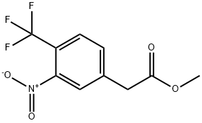 METHYL 2-(3-NITRO-4-(TRIFLUOROMETHYL)PHENYL)ACETATE Struktur