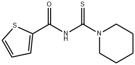 N-(1-piperidinylcarbonothioyl)-2-thiophenecarboxamide Struktur