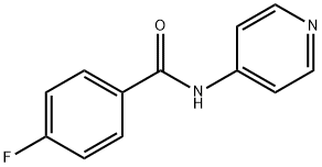 4-fluoro-N-(pyridin-4-yl)benzamide Struktur