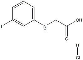 RS-3-iodophenylglycine hydrochloride Struktur