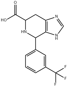 4-[3-(trifluoromethyl)phenyl]-3H,4H,5H,6H,7H-imidazo[4,5-c]pyridine-6-carboxylic acid Struktur