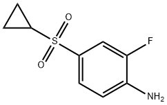 4-(CYCLOPROPYLSULFONYL)-2-FLUOROANILINE Struktur