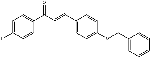 (2E)-3-[4-(benzyloxy)phenyl]-1-(4-fluorophenyl)prop-2-en-1-one Struktur