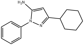 3-cyclohexyl-1-phenyl-1H-pyrazol-5-amine Struktur