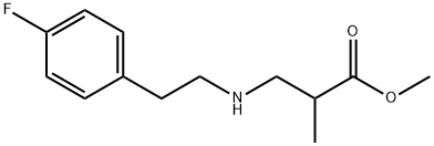 methyl 3-{[2-(4-fluorophenyl)ethyl]amino}-2-methylpropanoate Struktur