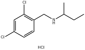 (butan-2-yl)[(2,4-dichlorophenyl)methyl]amine hydrochloride Struktur