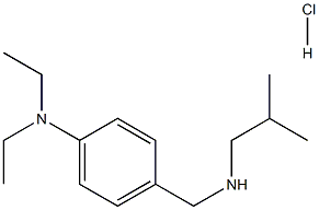 N,N-diethyl-4-{[(2-methylpropyl)amino]methyl}aniline hydrochloride Struktur