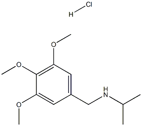 (propan-2-yl)[(3,4,5-trimethoxyphenyl)methyl]amine hydrochloride Struktur