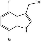 (7-Bromo-4-fluoro-1H-indol-3-yl)methanol Struktur