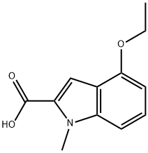 4-ethoxy-1-methyl-1H-indole-2-carboxylic acid Struktur