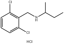 (butan-2-yl)[(2,6-dichlorophenyl)methyl]amine hydrochloride Struktur