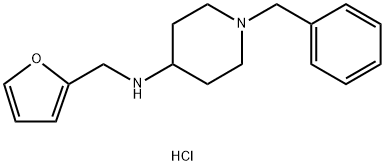 1-ベンジル-N-[(フラン-2-イル)メチル]ピペリジン-4-アミン二塩酸塩 化學(xué)構(gòu)造式