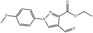 ETHYL 4-FORMYL-1-(4-METHOXYPHENYL)-1H-PYRAZOLE-3-CARBOXYLATE Struktur