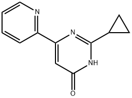 2-cyclopropyl-6-(pyridin-2-yl)pyrimidin-4-ol Struktur