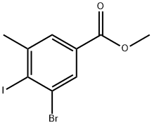 Methyl 3-bromo-4-iodo-5-methylbenzoate Struktur