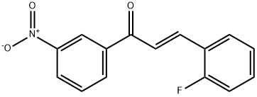 (2E)-3-(2-fluorophenyl)-1-(3-nitrophenyl)prop-2-en-1-one Struktur