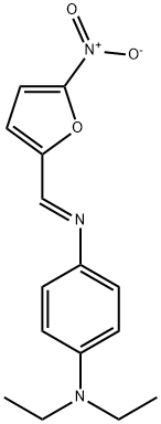 N,N-diethyl-N'-[(5-nitro-2-furyl)methylene]-1,4-benzenediamine Struktur