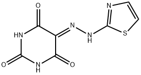 5-(1,3-thiazol-2-ylhydrazono)-2,4,6(1H,3H,5H)-pyrimidinetrione Struktur