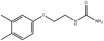 [2-(3,4-Dimethyl-phenoxy)-ethyl]-urea Struktur