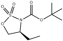 (S)-3-Boc-4-ethyl-1,2,3-oxathiazolidine 2,2-dioxide Struktur