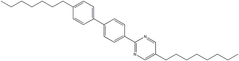 Pyrimidine, 2-(4'-heptyl[1,1'-biphenyl]-4-yl)-5-octyl- Struktur