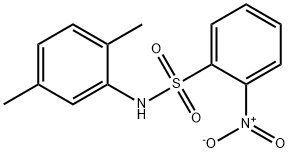 N-(2,5-dimethylphenyl)-2-nitro-benzenesulfonamide Struktur