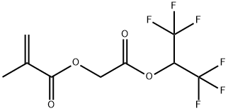 2-((1,1,1,3,3,3-hexafluoropropan-2-yl)oxy)-2-oxoethyl methacrylate Struktur