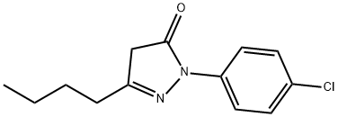 3-butyl-1-(4-chlorophenyl)-4,5-dihydro-1H-pyrazol-5-one Struktur