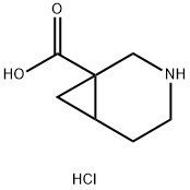 3-AZABICYCLO[4.1.0]HEPTANE-1-CARBOXYLIC ACID HCL Struktur