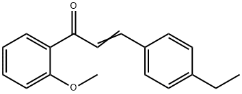 (2E)-3-(4-ethylphenyl)-1-(2-methoxyphenyl)prop-2-en-1-one Struktur