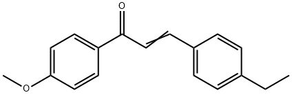 (2E)-3-(4-ethylphenyl)-1-(4-methoxyphenyl)prop-2-en-1-one Struktur