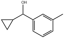 A-CYCLOPROPYL-3-METHYL-BENZENEMETHANOL Struktur