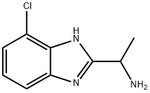 1-(4-Chloro-1H-benzoimidazol-2-yl)-ethylamine Struktur