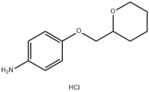 [4-(tetrahydro-2H-pyran-2-ylmethoxy)phenyl]amine hydrochloride Struktur