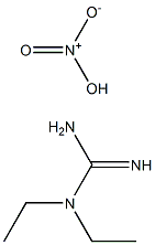 1,1-Diethylguanidine nitrate Struktur