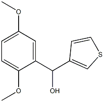 (2,5-DIMETHOXYPHENYL)(THIOPHEN-3-YL)METHANOL Struktur