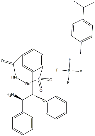 {[(1S,2S)-2-AMINO-1,2-DIPHENYLETHYL](4-TOLUENESULFONYL)AMIDO}(P-CYMENE)RUTHENIUM(II) TETRAFLUOROBORATE 結(jié)構(gòu)式