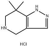 4,5,6,7-Tetrahydro-7,7-dimethyl-1H-pyrazolo[4,3-c]pyridine hydrochloride Struktur