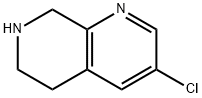 3-chloro-5,6,7,8-tetrahydro-1,7-naphthyridine Struktur