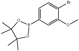 2-(4-Bromo-3-methoxyphenyl)-4,4,5,5-tetramethyl-1,3,2-dioxaborolane Struktur