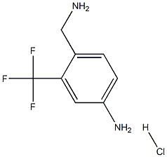 4-(AMINOMETHYL)-3-(TRIFLUOROMETHYL)ANILINE HCL Struktur