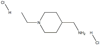 (1-Ethylpiperidin-4-yl)methanamine dihydrochloride Struktur