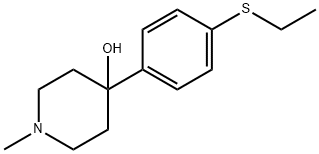 4-(4-(ETHYLTHIO)PHENYL)-1-METHYLPIPERIDIN-4-OL Struktur