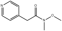 N-methoxy-N-methyl-2-(pyridin-4-yl)acetamide Struktur